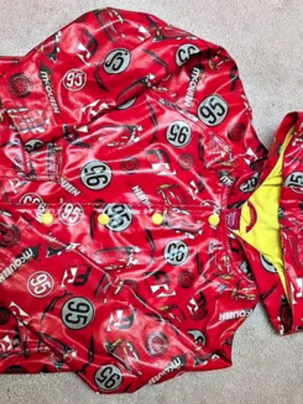 Disney Kids Lightning McQueen Rain Coat